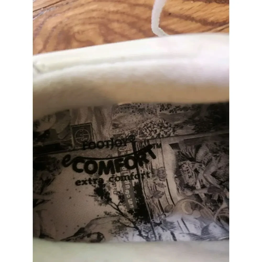 FootJoy eComfort Golf Shoes Women's Beige Spikes 98558 Size 6.5 - Picture 7 of 11